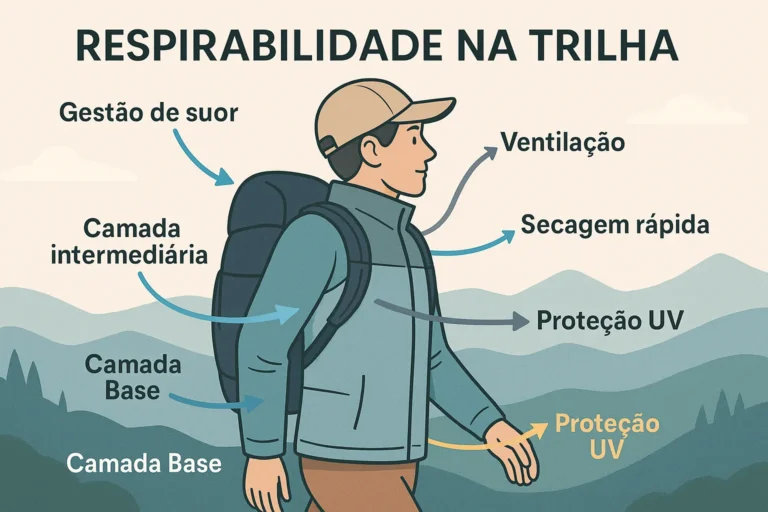 Roupas Respiráveis que Qumentam o Conforto Durante a Caminhada