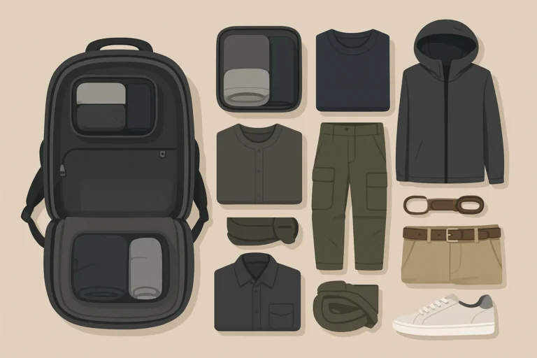 Como Para Economizar Espaço na Mochila Escolhendo Roupas Multifuncionais